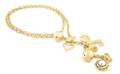 A Moschino Gold Tone Chain Belt