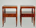 PAIR OF MAHOGANY SIDE TABLES