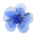 A Chanel Gripoix Frameless Blue Camilla Flower Brooch