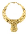 An Alexis Kirk Goldtone Breastplate Necklace