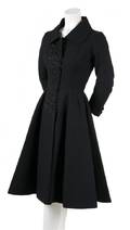A Falkenstein Black Wool Coat