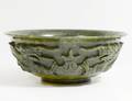CARVED SPINACH JADE BOWL