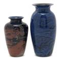 Two American Glass Vases Simpson