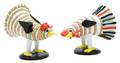 An Italian Pair of Venini Art Glass Chickens Designed by Fulvio Bianconi