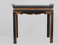 HENDREDON EBONIZED AND GILT SERVING TABLE