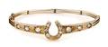 A 10 Karat Yellow Gold Bangle Bracelet