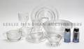 A Partial Set of Molded Glass Dinnerware