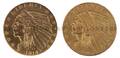 Two American 25 Indian Gold Coins