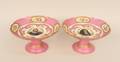 Pair of SevresStyle Rose Pompadour Porcelain Port