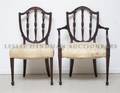 Two George III Style Shieldback Chairs