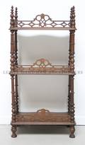 A Victorian Walnut ThreeTier Etagere