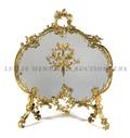 A Louis XV Style Gilt Metal Firescreen