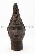 A Benin Bronze Head of an Iyoba Queen Mother