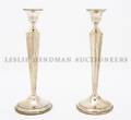 A Pair of American Sterling Silver Candlesticks