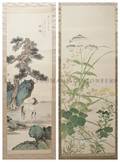 A Group of Two Chinese Paintings on Silk