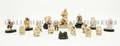 A Group of Fourteen Japanese Ivory Netsuke
