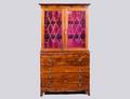 GEORGE III STYLE MAHOGANY BOOKCASE SECRETARY
