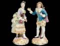 PAIR OF MEISSEN PORCELAIN FIGURES