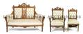 A Victorian Walnut Three Piece Parlor Suite