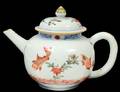 EXPORT PORCELAIN TEA POT AND COVER