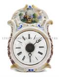 A German Porcelain Mounted Clock
