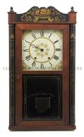 An American Stenciled Mahogany Shelf Clock Eli Terri