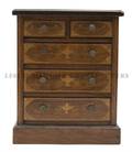 A Diminutive Marquetry Chest of Drawers