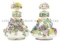 A Pair of Continental Porcelain Bottles