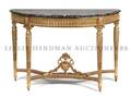 A Louis XVI Style Giltwood Console Table