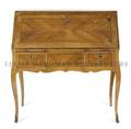 A Louis XV Style Walnut and Fruitwood Slant Front Desk