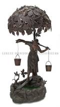 A Continental Cast Metal Figural Lamp