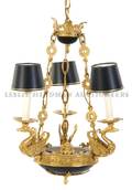 An Empire Style ThreeLight Chandelier