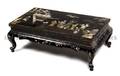 A Chinese Lacquered and Hardstone Inset Low Table