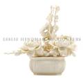 A Chinese Carved Ivory Floral Arrangement