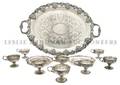 A Silverplate Wine Set