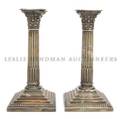 A Pair of English Silverplate Candlesticks George Wish