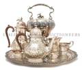 An English Assembled Silverplate Tea and Coffee Service