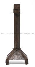 An Art Deco Patinated Metal Table Lamp
