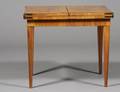CONTINENTAL FRUITWOOD FOLD OVER EXTENSION TABLE