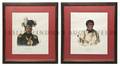 Two American Colored Lithographs McKenney and Hall