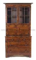 An American Empire Mahogany Veneer Secretary