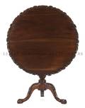 An English George II Style Mahogany Tilttop Tea Table