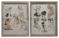 A Group of Two Victorian Fashion Plates