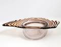 A WOLOWSKA STRIPED GLASS BOWL