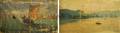 A Group of Two Paintings of Nautical Subjects