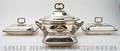 A Silver Tureen and Three Entree Dishes
