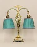 Applied Floral Decorated Table Lamp