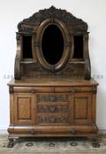 A Victorian Oak Sideboard