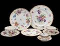 FIFTYEIGHT PIECE DRESDEN PORCELAIN PART DINNER SERVICE