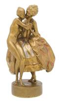 An Austrian Bronze Figural Group Heinrich Karl Scholz b 1880